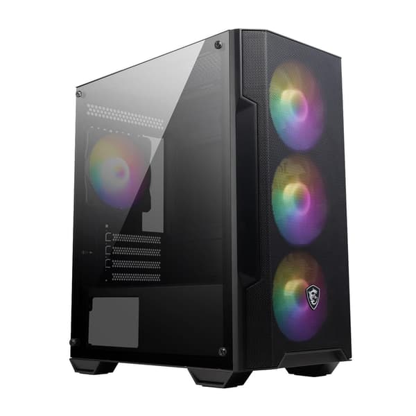 MSI MAG Forge M100A mATX MIDI -kotelo ikkunalla, ei virtalähdettä
