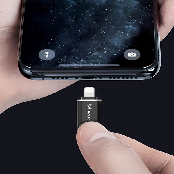 iPhone Lightning till USB-C-adapter – svart