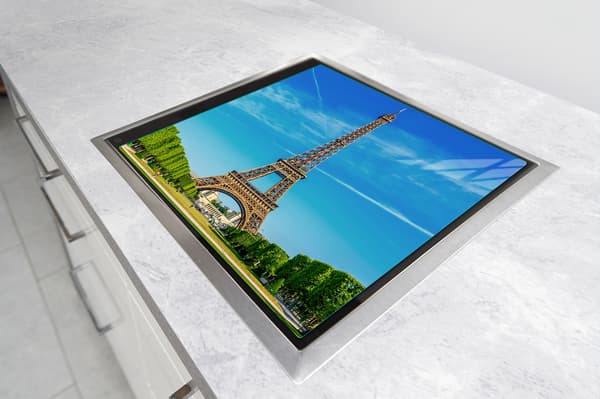 GLASSKYDDSPLÅT FÖR SPIS 50x52 PARIS