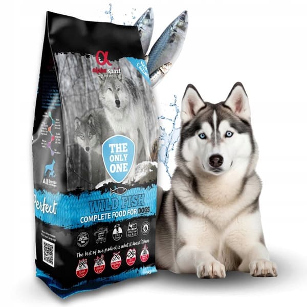 Alpha Spirit komplett hundfoder vildfisk 12 kg