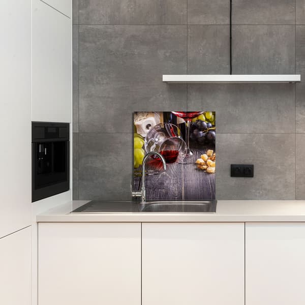 KEITTIÖN LASIPANEELI 60x65 Viini