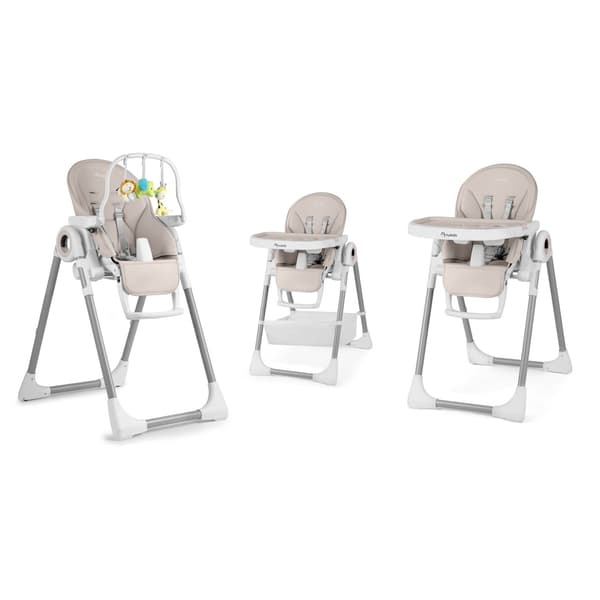 Barnstol med bord, Belo babysitter, grå