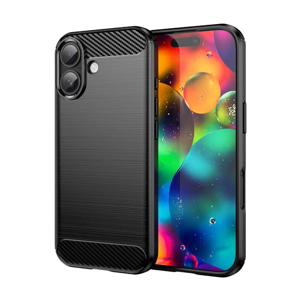 iPhone 17 Carbon-cover - Sort