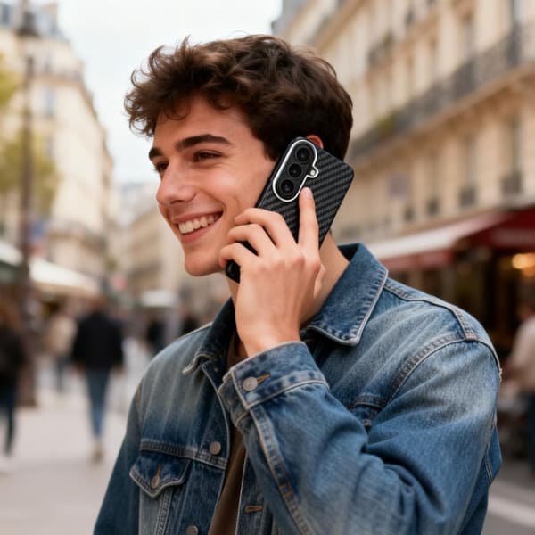 Etui til Samsung Galaxy S26 - sort og sølv