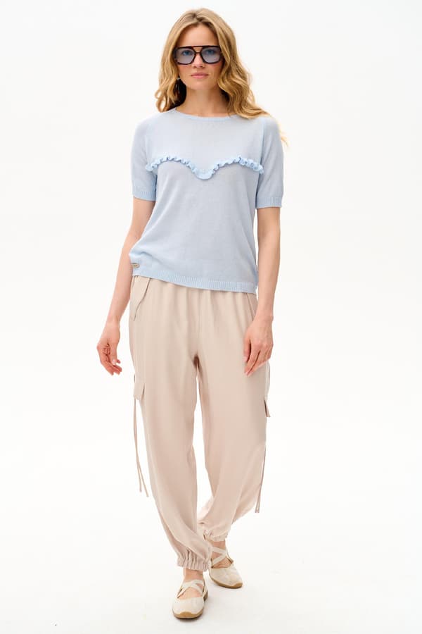 Damebluse Fiks Lyseblå Damebluse Fiks Lyseblå 36/38