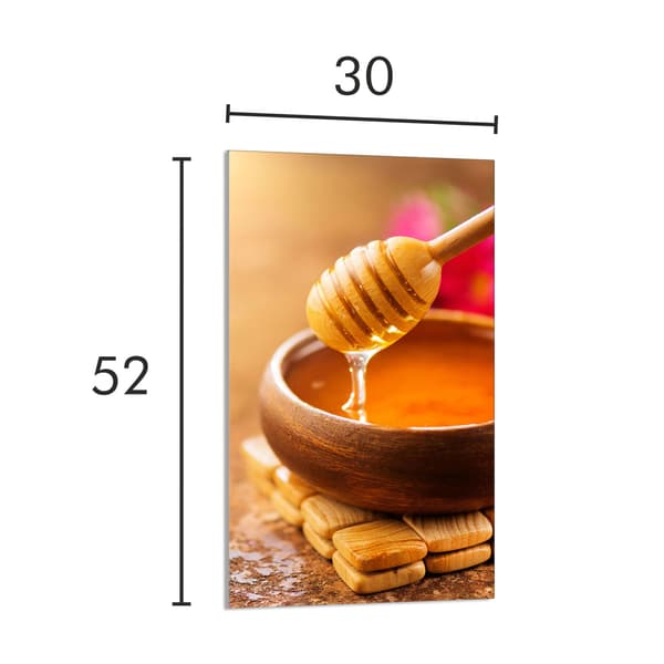 GLAS SKÆREBRÆT 30x52 Honning