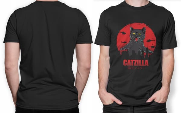 Catzilla Godzilla T-shirt Kattemor R.L.
