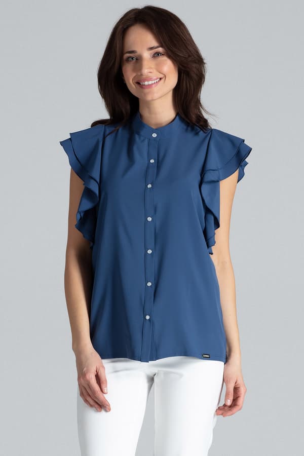 Bluse K482 Marineblå L