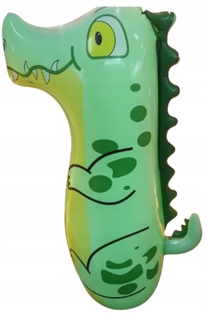 Oppustelig hoppeborg, farverig dinosaur, grøn, sensorisk DINO