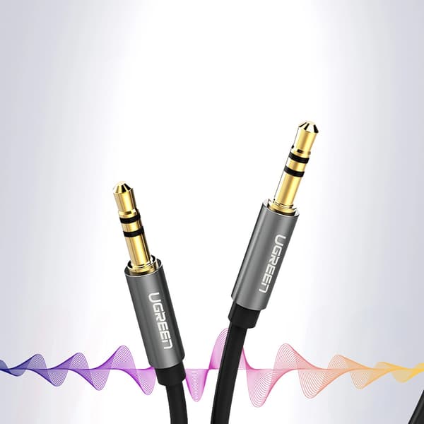 AUX mini jack lydkabel 3,5 mm 3m - sort