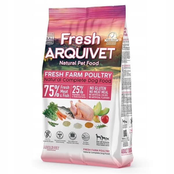 Arquivet Hundefoder med frisk kylling og havfisk 10 kg