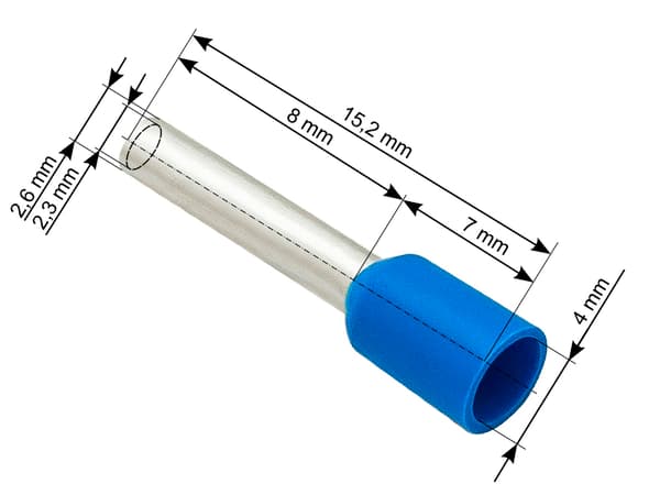 E-2508 2,5/8 mm kabelmuffe