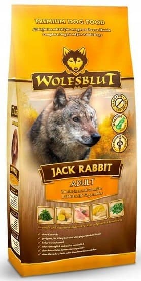 WOLFSBLUT Jack Rabbit torrfoder för vuxna hundar 12,5 kg