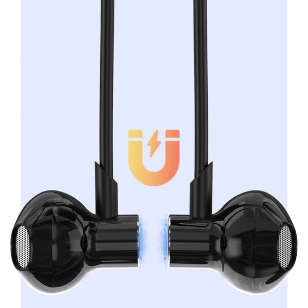 U5 Max Bluetooth-hovedtelefoner med nakkebånd - Sort