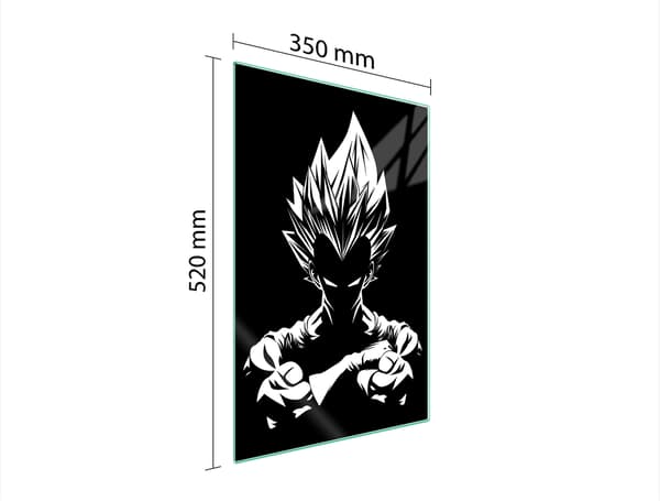 SKÄRBRÄDA I GLAS 35x52 ANIME