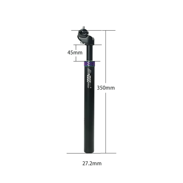 WAKE ROXAR sadelpind til cykel med affjedring, diameter 27,2 mm, sort