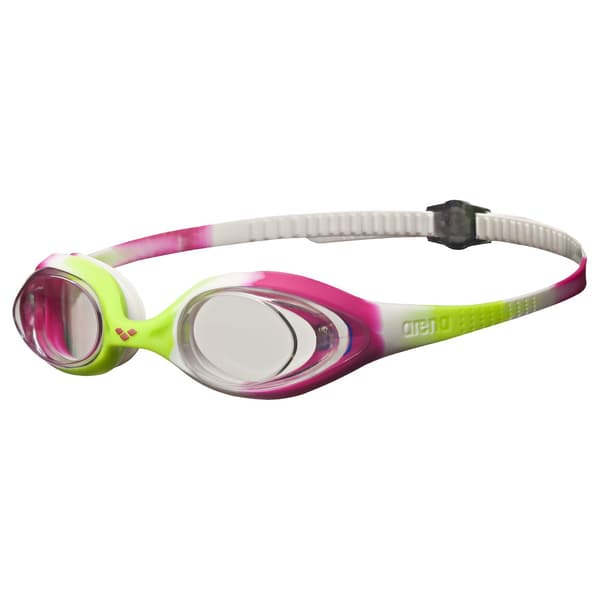 Arena SPIDER JUNIOR ONE SIZE Simglasögon LIME_FUCHSIA_VIT, KLAR