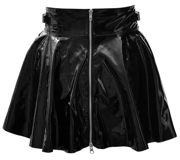 Black Level Sexy Vinyl Kort Nederdel Sort L