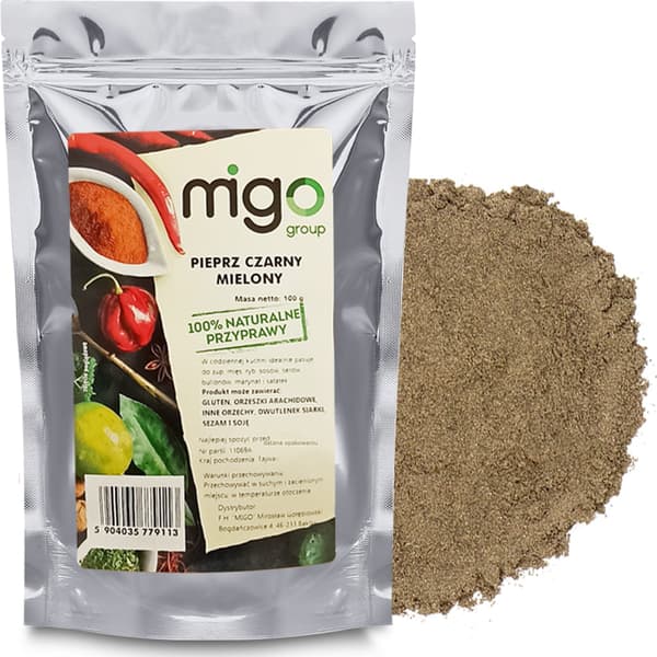 Stødt sort peber (100g) - MIGOgroup
