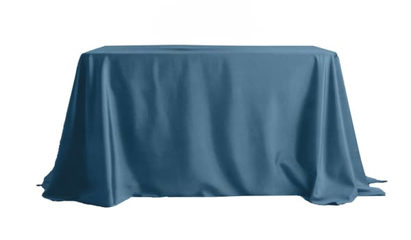 Bordsduk mat fløjl blå 230x230cm