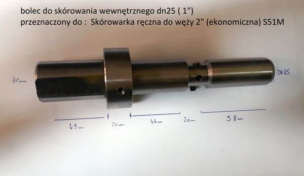 Invändig avskalningsstift DN25 (1")