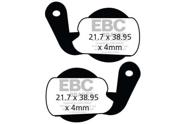 CFA451R - EBC Brakes Organic Performance Cykelbromsbelägg