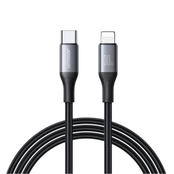 USB-C - iPhone Lightning 30W 2m Kaapeli - Musta