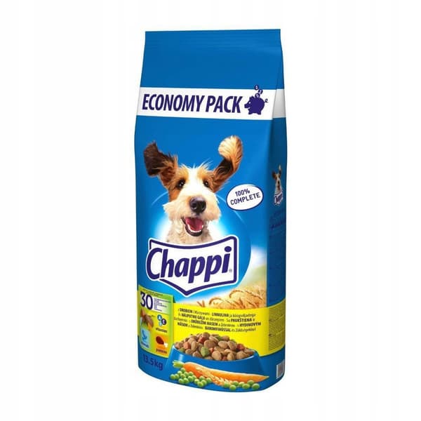 Chappi tørfoder til hunde med fjerkræ og grøntsager 2x13,5 kg