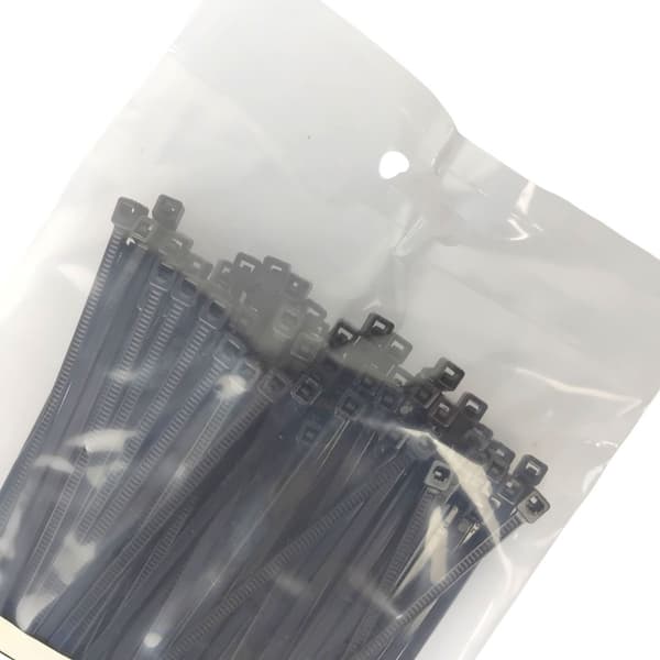 UV kabelbinderbånd 2,5x200mm - 100 stk sort