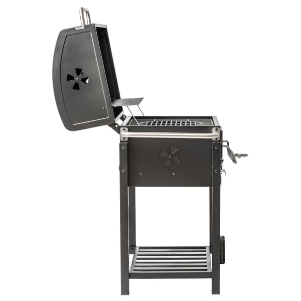 STOR PREMIUM TRÄDGÅRDSGRILL MED LOCK