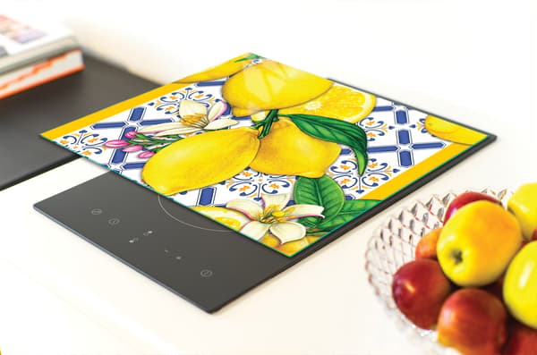 GLAS SKÄRBRÄDA 40x30 CITRON