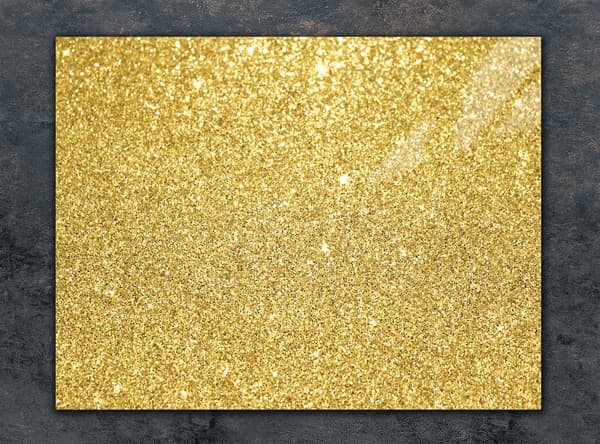 GLAS SKÆREBRÆT 40x30 GULD
