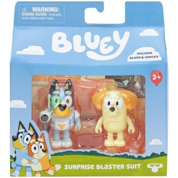 Blå. Sæt med 2 figurer