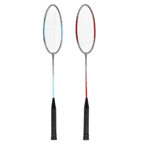 NRZ002 STÅL / BADMINTON SET 2 RACKETAR + NILS SHUTTLE