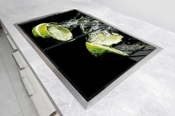 GLASBESKYTTELSESPLADE TIL KØKKEN 2x35x52 LIME