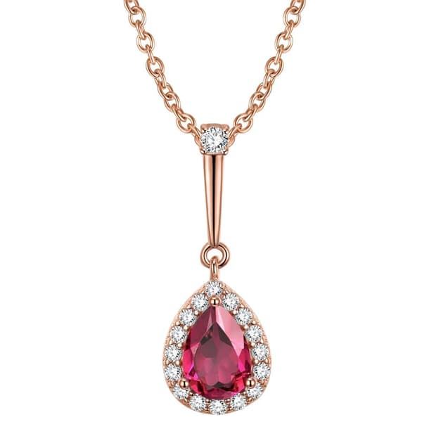 Collar de cadena de plata 925 con granate Trusky
