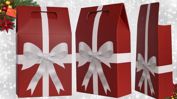 Pappåse presentförpackning dekorativ julklappsförpackning