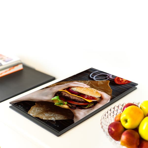 GLAS SKÆREBRÆT 40x52 Hamburger