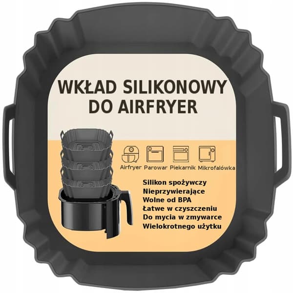 SILIKONEFORM TIL AIR FRYER BAGEINDSATS