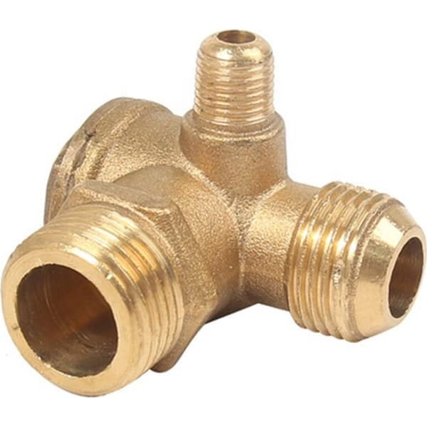 Falon-Tech messingkontraventil 1/2x1/2x1/8 til kompressor