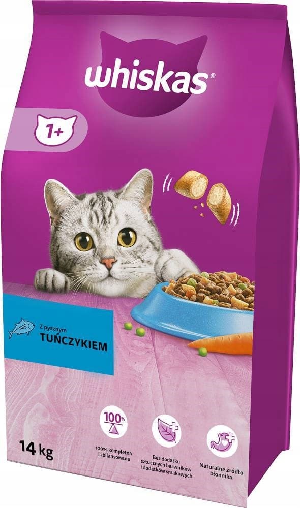 Torrfoder Tonfisk med Grönsaker WHISKAS 14kg