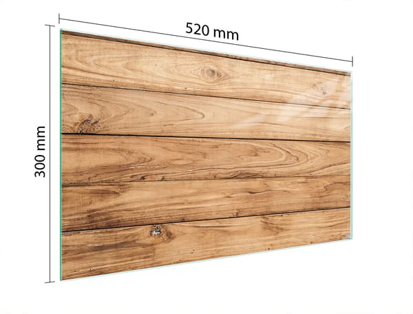 SKÄRBRÄDA I GLAS 52x30 TRÄ