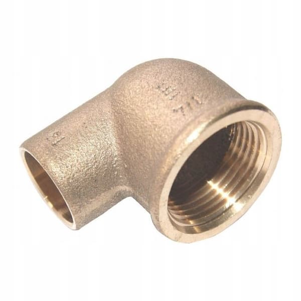 Messingbøjning 22x3/4 GW til lodning