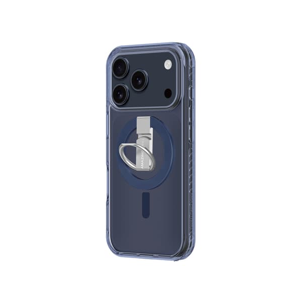 iPhone 17 Pro Max Titan Pro Grip Ring Sæt MagSafe-etui - Blå