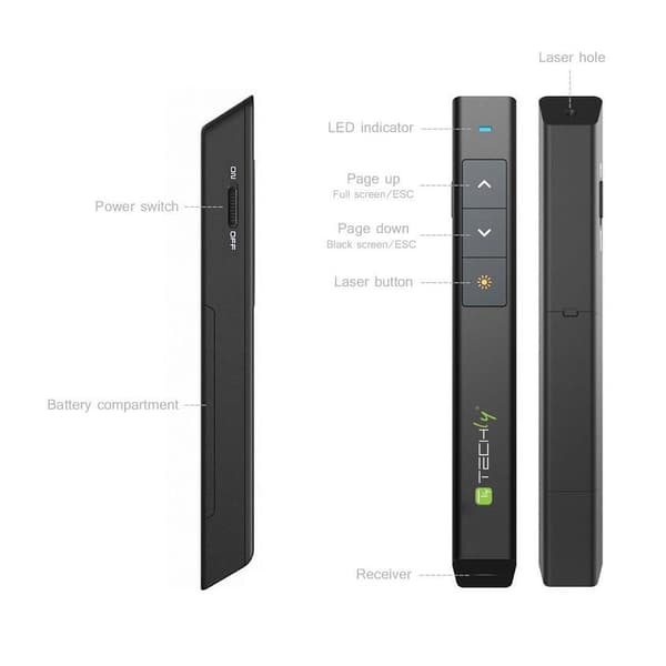 Techly Langaton Esityslaite Laserosoittimella