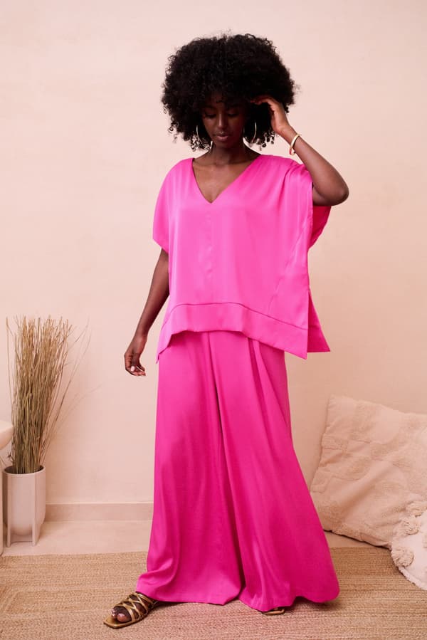 Dame Cigar Fuchsia Bukser 36/38