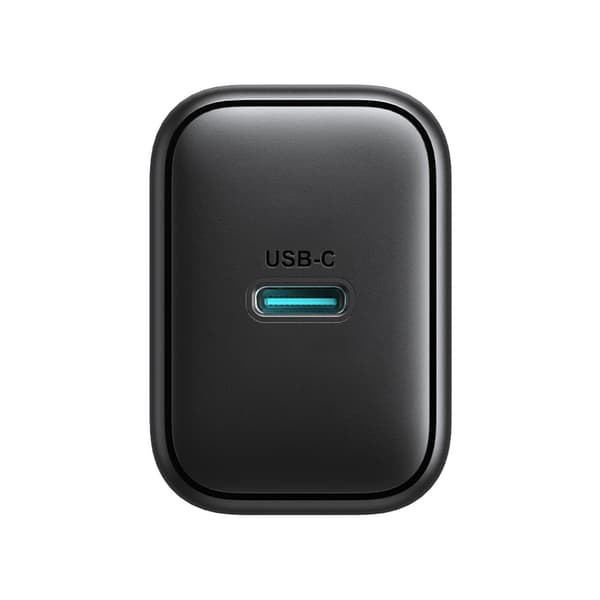 USB-C 25W SFC PPS PD Vægoplader + 1m USB-C Kabel - Sort