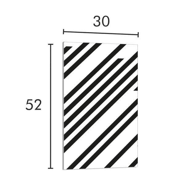 GLAS SKÆREBRÆT 30x52 Striber