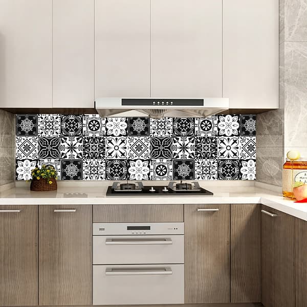 Selvhæftende PVC-patchwork-paneler sæt med 10 tapet 20x20cm ZM-06-006