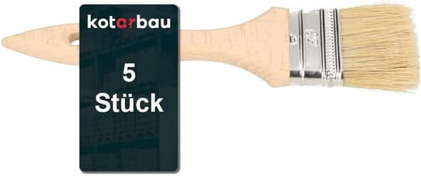 Engelsk pensel 50 mm - 5 st.